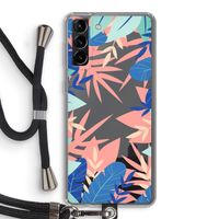 Tropisch: Samsung Galaxy S21 Plus Transparant Hoesje met koord