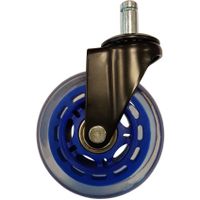 LC-Power LC-CASTERS-7DB-SPEED bureaustoelonderdeel Blauw Kunststof, Rubber Zwenkwielen - thumbnail