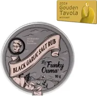 Funky Ouma Black garlic salt travel tin 90g