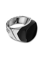 David Yurman chevalière Cario Mummy Wrap sertie d'onyx - Argent