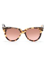 Philipp Plein lunettes de soleil à monture papillon - Marron