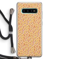 Camouflage: Samsung Galaxy S10 Plus Transparant Hoesje met koord