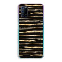 Gouden strepen: Oppo A72 Transparant Hoesje