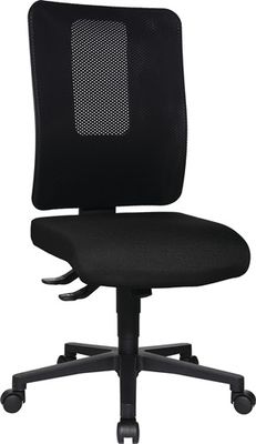 Topstar Bureaudraaistoel | met synchroontechniek | zwart/zwart 460-560 mm | zonder armleuningen draagvermogen 110 kg | 1 stuk - OX1000 G200 OX1000
