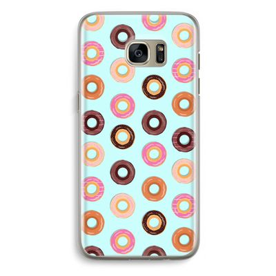 Donuts: Samsung Galaxy S7 Edge Transparant Hoesje