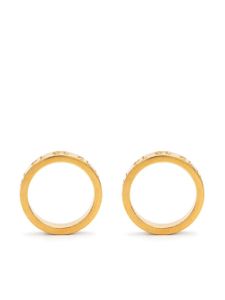 Maison Margiela boucles d'oreilles Numerical à design gravé