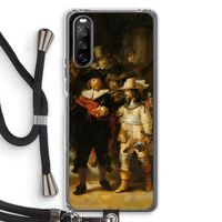 De Nachtwacht: Sony Sony Xperia 10 III Transparant Hoesje met koord