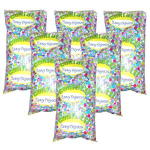 Confetti snippers van papier - 6x - multi colours mix - 500 gram zakje - feestartikelen/versieringen