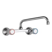 Keukenkraan Tres ESE-23 | Wandmontage | 360° Draaibaar | Mengkraan | 2-knops | Rond | Chroom