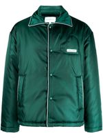 Casablanca veste matelassée à patch logo - Vert - thumbnail