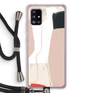 Lava: Samsung Galaxy A51 5G Transparant Hoesje met koord