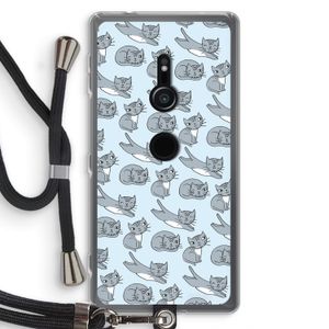 Poezen: Sony Xperia XZ2 Transparant Hoesje met koord