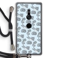 Poezen: Sony Xperia XZ2 Transparant Hoesje met koord