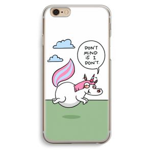 Unicorn: iPhone 6 / 6S Transparant Hoesje