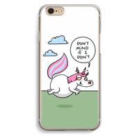 Unicorn: iPhone 6 / 6S Transparant Hoesje