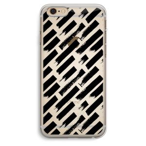 Zwarte vegen: iPhone 6 Plus / 6S Plus Transparant Hoesje