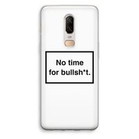 No time: OnePlus 6 Transparant Hoesje