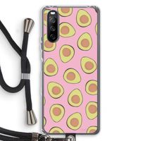 Dancing avocados: Sony Sony Xperia 10 III Transparant Hoesje met koord