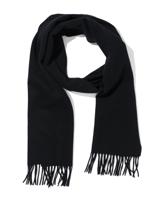 HEMA Heren sjaal van wol 180x30 (zwart)