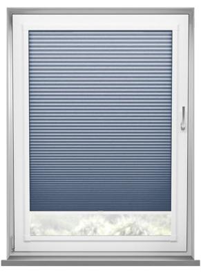 Perfect fit - Verduisterend plisségordijn Lexington blauw