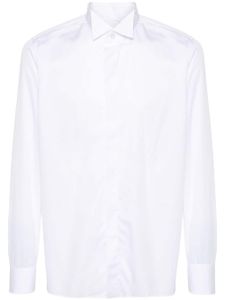 Tagliatore chemise en coton à manches longues - Blanc