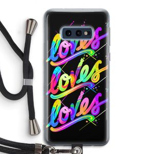 Loves: Samsung Galaxy S10e Transparant Hoesje met koord