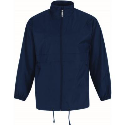 B&C Windbreaker - sirocco windjas - donkerblauw - heren met capuchon
