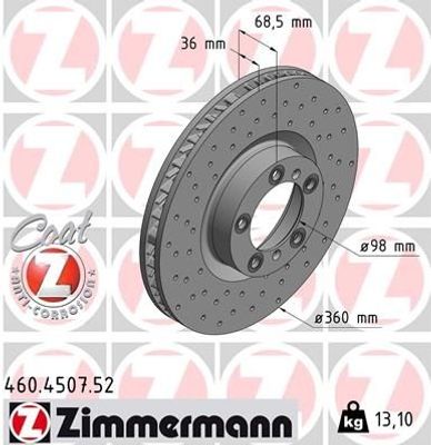 Remschijf SPORT REMSCHIJF COAT Z 460450752