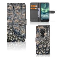 Nokia 7.2 | Nokia 6.2 | Telefoonhoesje | Met pasjeshouder | Krokodillenprint