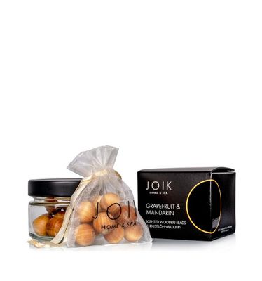 Scented wooden beads grapefruit & mandarin vegan