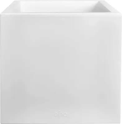 Elho Vivo Next vierkant plantenbak met wielen 40 cm Wit