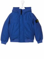 Stone Island Junior veste à patch logo - Bleu - thumbnail