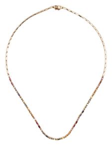 Suzanne Kalan collier en or rose 18ct serti de saphirs