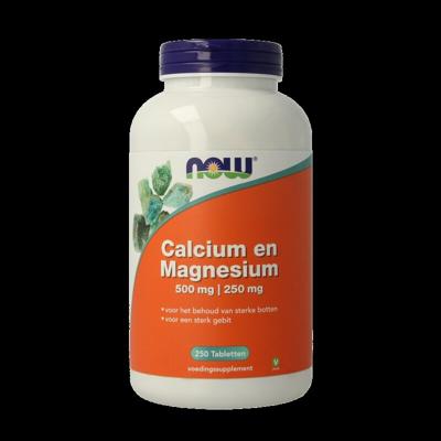 NOW Calcium 500mg magnesium 250mg 250 Tabletten