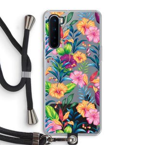 Tropisch 2: OnePlus Nord Transparant Hoesje met koord