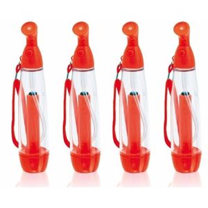 4x stuks waterverstuiver rood warm weer