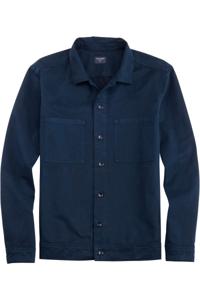 OLYMP Casual Modern Fit Overshirt Marine, Effen