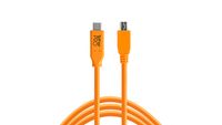 Tether Tools CUC2515-ORG USB-kabel 4,6 m USB 2.0 USB C Micro-USB B Oranje - thumbnail