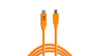 Tether Tools CUC2515-ORG USB-kabel 4,6 m USB 2.0 USB C Micro-USB B Oranje