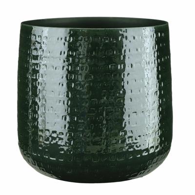 Mica Decorations Plantenpot - groen - keramiek - D32 x H30 cm - bloempot
