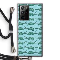 Kroko: Samsung Galaxy Note 20 Ultra / Note 20 Ultra 5G Transparant Hoesje met koord