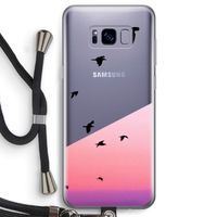 Fly away: Samsung Galaxy S8 Transparant Hoesje met koord