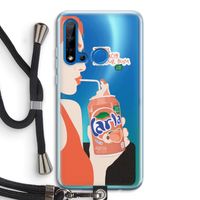 Peach please!: Huawei P20 Lite (2019) Transparant Hoesje met koord
