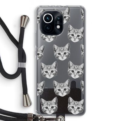 Kitten: Xiaomi Mi 11 Transparant Hoesje met koord