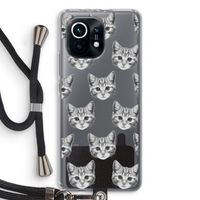 Kitten: Xiaomi Mi 11 Transparant Hoesje met koord