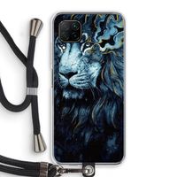 Darkness Lion: Huawei P40 Lite Transparant Hoesje met koord