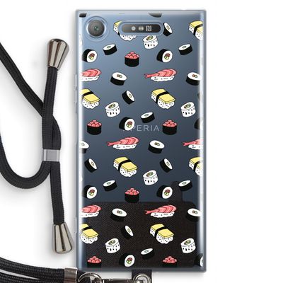Sushi time: Sony Xperia XZ1 Transparant Hoesje met koord