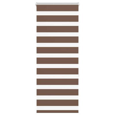 VidaXL Zebra rolgordijn 65x150 cm stofbreedte 60,9 cm polyester bruin