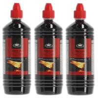 Fancy Flames Fakkelolie - 3x - 1 liter - lange brandduur - voor buitengebruik