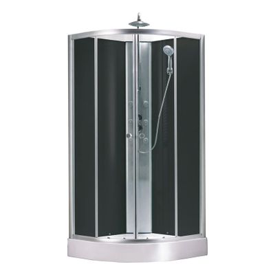 Xellanz Jupiter complete douchecabine 90x90x225 aluminium mat chroom profielen